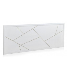 Cabecero Aife blanco detalles dorados 110X60