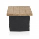 Mesa de centro Cailleach madera y poliresina negro 110X60X45