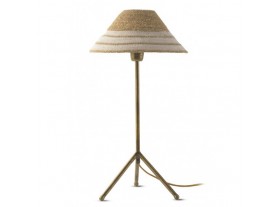 Lámpara de mesa Felimid blanca 30X30X55