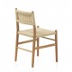 Pack 4 sillas Micena madera trenzado 44X50X77