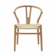 Pack 4 sillas Delfos madera trenzado 54X54X75