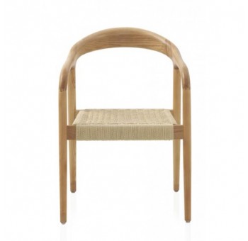 Pack 4 sillas Olimpias madera trenzado 57X54X78