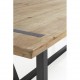 Mesa de centro Risor metal y madera reciclada 120X60X40