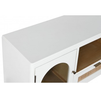 Mueble Tv Seshat madera blanca 120X40X50