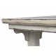 Mesa de centro Aoto madera maciza blanco roto 167X90X50