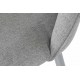 Silla Renenutet tapizado gris 50X52X84