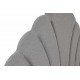 Cabecero concha Renenutet tapizado gris 189X8X180