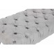 Pie de cama capitoné Renenutet tapizado gris 103X46X42