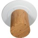 Mesa comedor Tapem madera dm blanco roble redonda