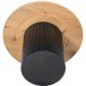 Mesa comedor Tapem madera dm negro roble redonda