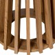 Mesa comedor Tapem madera dm roble redonda base jaula