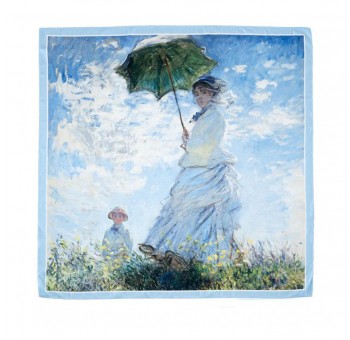Pañuelo cuello decorado Mujer con sombrilla Monet en caja