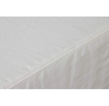 Sofá Shed plumas tapizado blanco 286X95,5X57