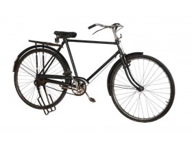 Bicicleta vintage antigua negra 190X44X100