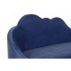 Sofá Cloud tapicería terciopelo azul 155X75X92
