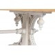 Mesa de centro Lasaz madera blanca y natural 110X65X46