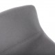 Taburete bar Hajnalka tapizado gris claro 49x42x88