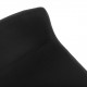 Taburete bar Hajnalka tapizado negro 49x42x88