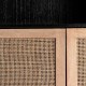Armario Yadina madera negro y natural 70x40x165