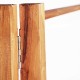 Perchero expositor plegable Haruo madera natural 130x60x140