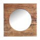Espejo pared Haruo madera natural 60x3x60