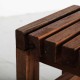 Taburete Haruo madera natural 30x30x45