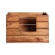 Caja cama mascotas Haruo madera natural 44x38x30