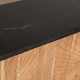 Aparador Koigui madera negra y natural 180x40x80