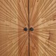 Aparador Koigui madera negra y natural 180x40x80
