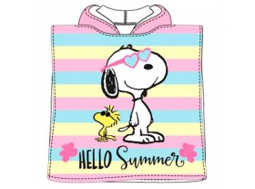 Poncho toalla infantil playa piscina Snoopy