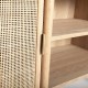 Mueble Tv Brussam madera y ratán 120x43x60
