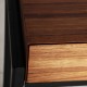 Consola Fussek madera y metal negro 120x34x81