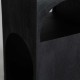 Mesita auxiliar peana Guery madera negra 30x30x50