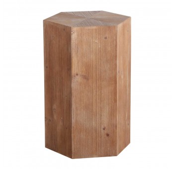 Mesa auxiliar peana expositora Quilom madera 35x40x60