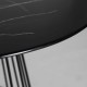 Mesa de comedor redonda Kolgar metal negro 120x120x75