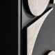 Armario alto Kilream metal blanco y negro 100x40x151