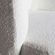 Sillón Bennu tapicería borreguito blanco 82x82x73