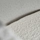 Sillón Bennu tapicería borreguito blanco 69x68x73