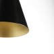 Lámpara aplique pared Pivka negro y oro 26x14x26