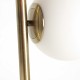 Lámpara de pie Thiesi blanco oro 40x18x157