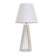 Lámpara de mesa Fedrene madera natural 30x30x61