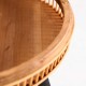 Juego 2 mesas auxiliares redondas Selak bambú 50x50x51
