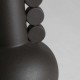 Lámpara de mesa Alanis cerámica negra 40x40x74