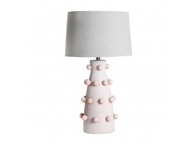 Lámpara de mesa Krasic cerámica rosa palo 40x40x73