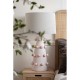 Lámpara de mesa Krasic cerámica rosa palo 40x40x73