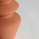 Lámpara de mesa Moriate cerámica marrón 38x38x64