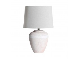 Lámpara de mesa Myssa cerámica blanco roto 40x40x62
