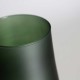 Jarrón Lulake cristal verde 15x15x35
