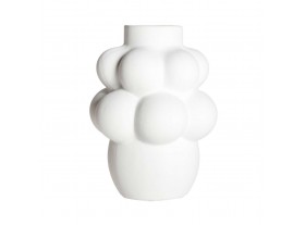 Jarrón Oriany cerámica blanca 18x18x25