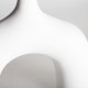 Jarrón Oriany cerámica blanca 34x10x33